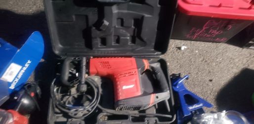 AI Mode
All
Exact matches
Visual matches
AI Overview
The selected region shows a Bauer 12.5 Amp 23 lb. SDS-MAX Type Demolition Hammer Kit (Model