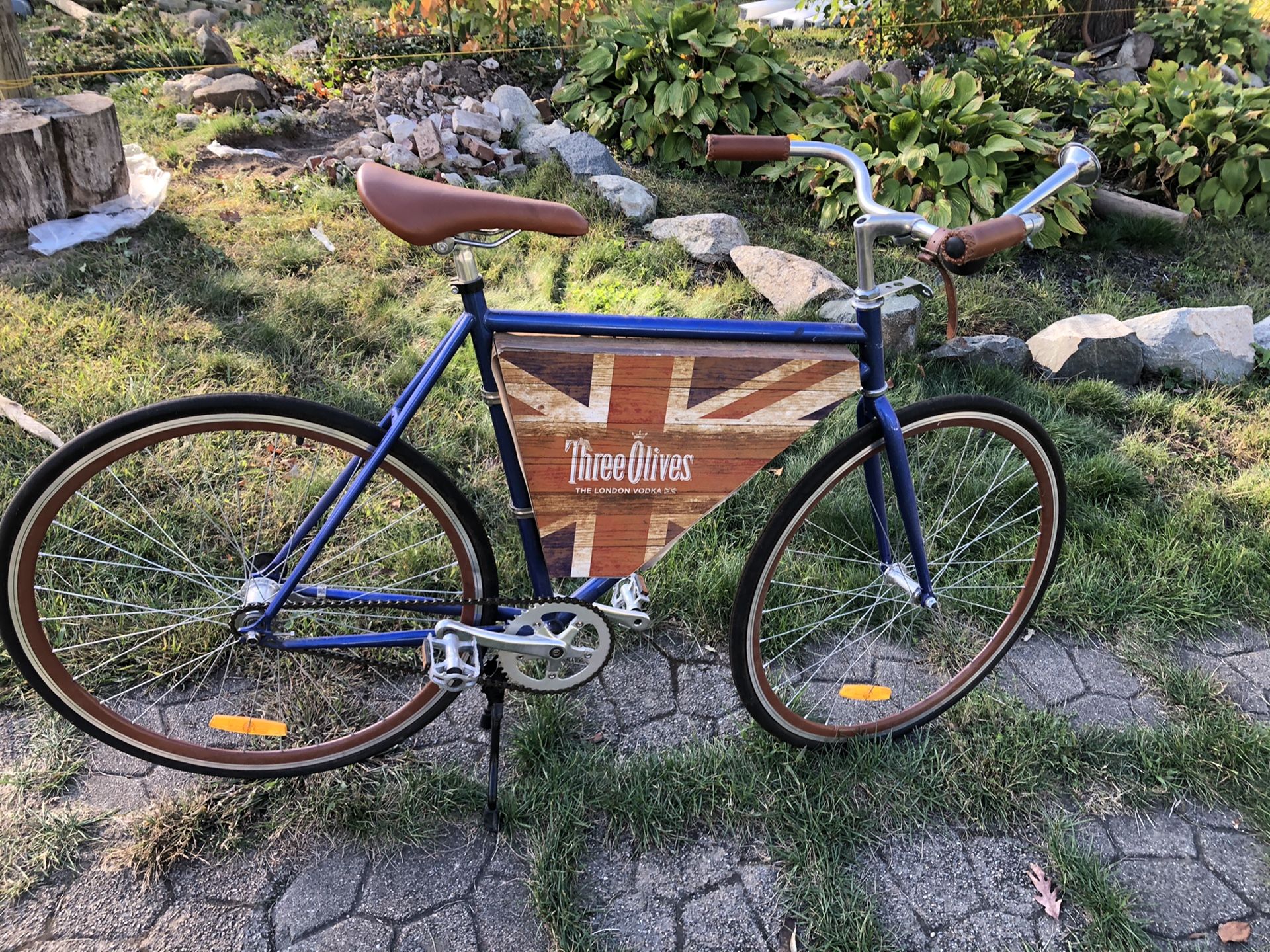 Three olives bike display