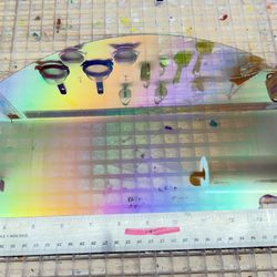 1mm Dichroic On Clear Glass / Bevels