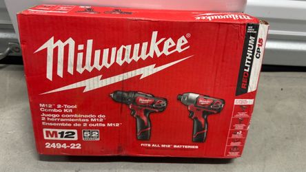 Milwaukee M12 2-Tool Combo Kit – Drill & Impact Driver (2494-22)