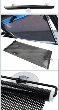 2 pks PVC Car Auto Retractable Sunshade Curtain 40 * 125cm Roll Sun Shade for Side Window