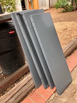 Uline metal shelves (4) only