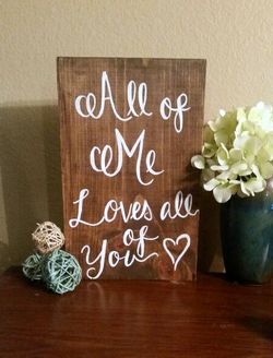 Love wood sign decor