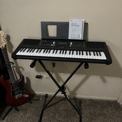 Yamaha PSR-EW310 76-Key Portable Keyboard With Power Adapter