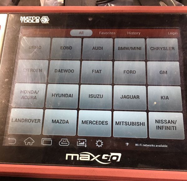 MATCO maxgo two way diagnostic scanner