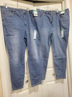 2 NEW Terra & Sky Women's Plus Size High Rise Skinny Jeans in size 20W