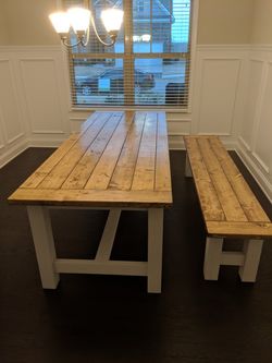 Farmhouse Dining Tables! Taking orders For April! 4-8 day turn around time with top Quality Work!