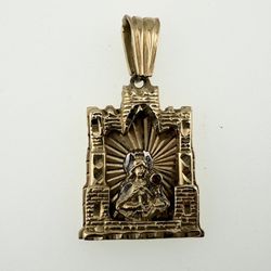 ST. BARBARA CASTLE SHAPED PENDANT – 10K GOLD