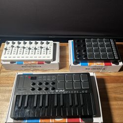 (bundle) MIDI Keyboard, MIDI Mixer, MIDI Controller Pads
