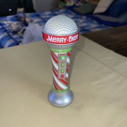 Hallmark Merry Okee Christmas Karaoke Microphone 