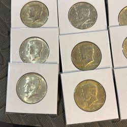 11 Silver Kennedy Half’s And One Morgan Dollar