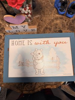 Winnie The Pooh Wall Decor Sign