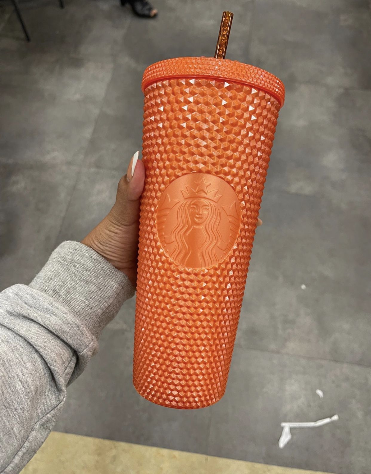 Orange Starbucks Cup