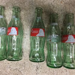 Coke Cola Bottles 1993 Santa
