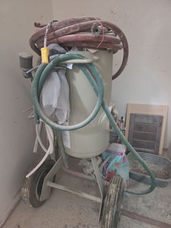 Sand blast machine and more.