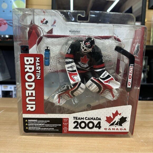 Mcfarlane NHL Martin Brodeur Team Canada 2004 Black Jersey Figurine