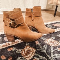 Sam Edelman Brown Suede Ankle Boots
