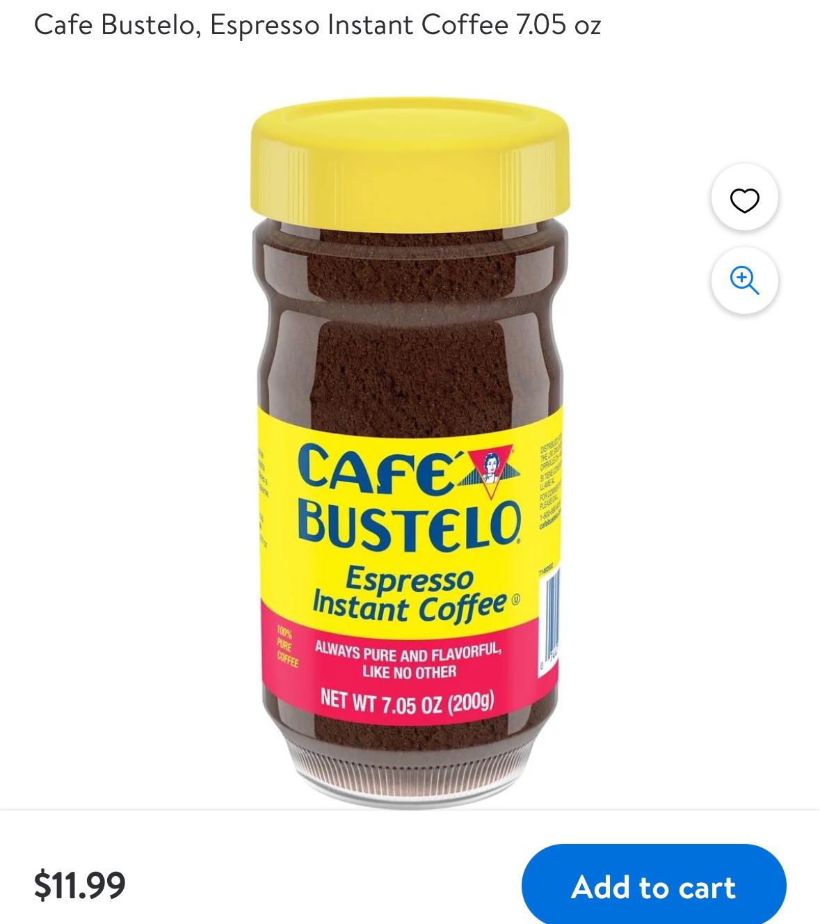 Cafe Bustelo, Espresso Instant Coffee