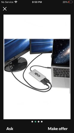 Tripp Lite Thunderbolt 3 to Dual DisplayPort Adapter