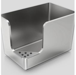 High-Sided Cat Litter Box - Corner Entry