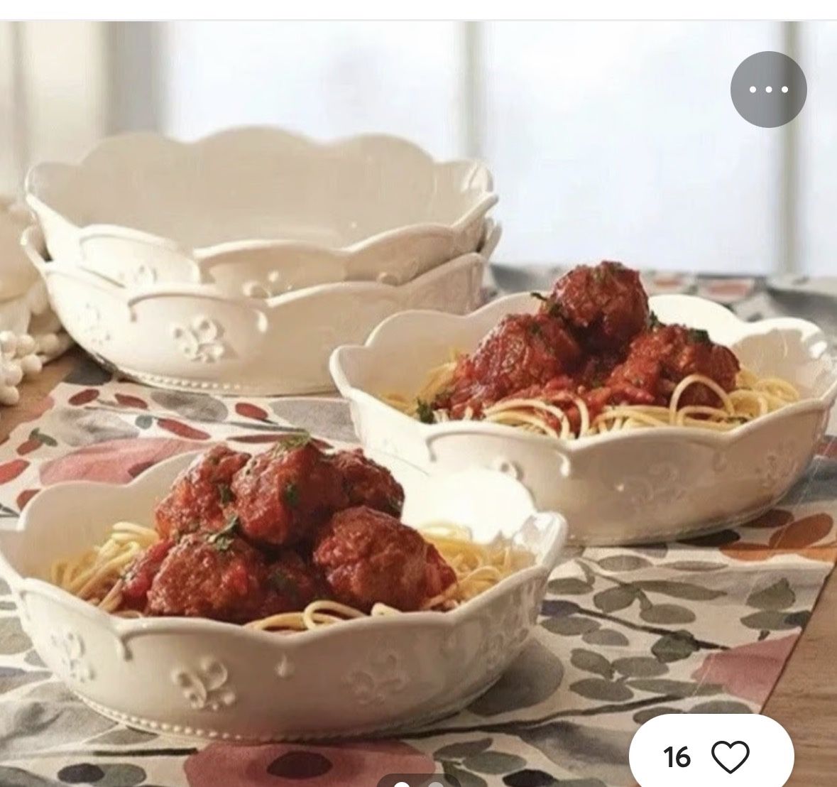 Princess Marbella Pasta Bowls 8 Count