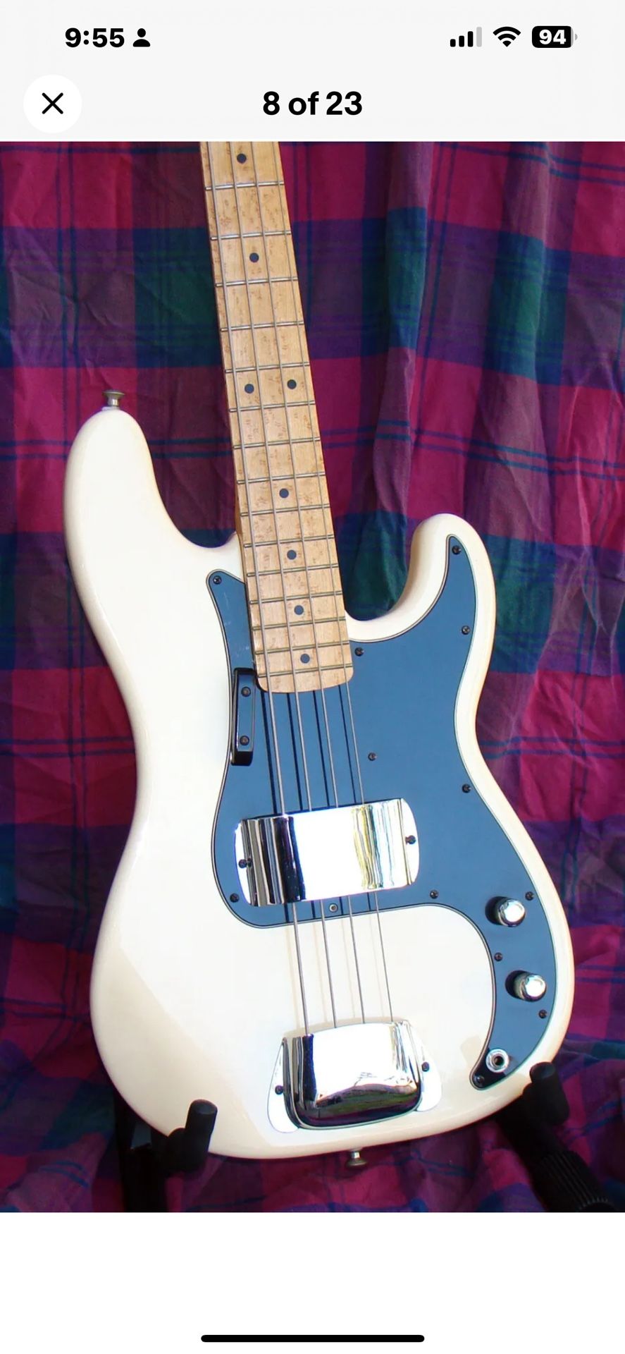 97 Fender Precision Bass. American Made.