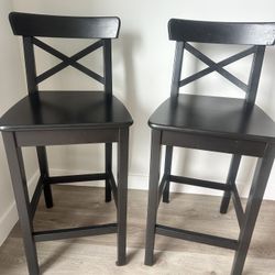 Two Black Stools