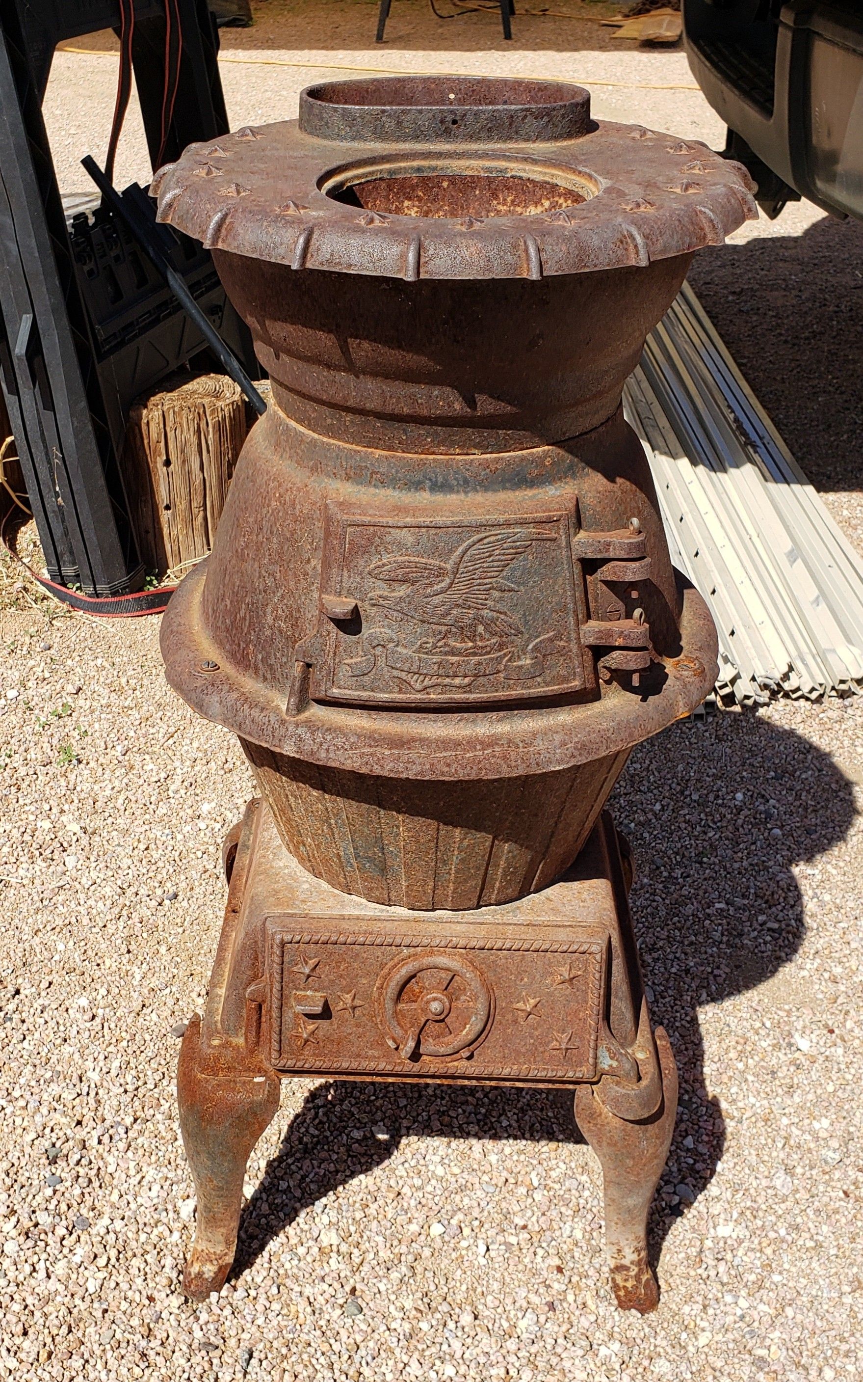 1776 Potbelly railroad coal stove for Sale in Apache Junction, AZ - OfferUp