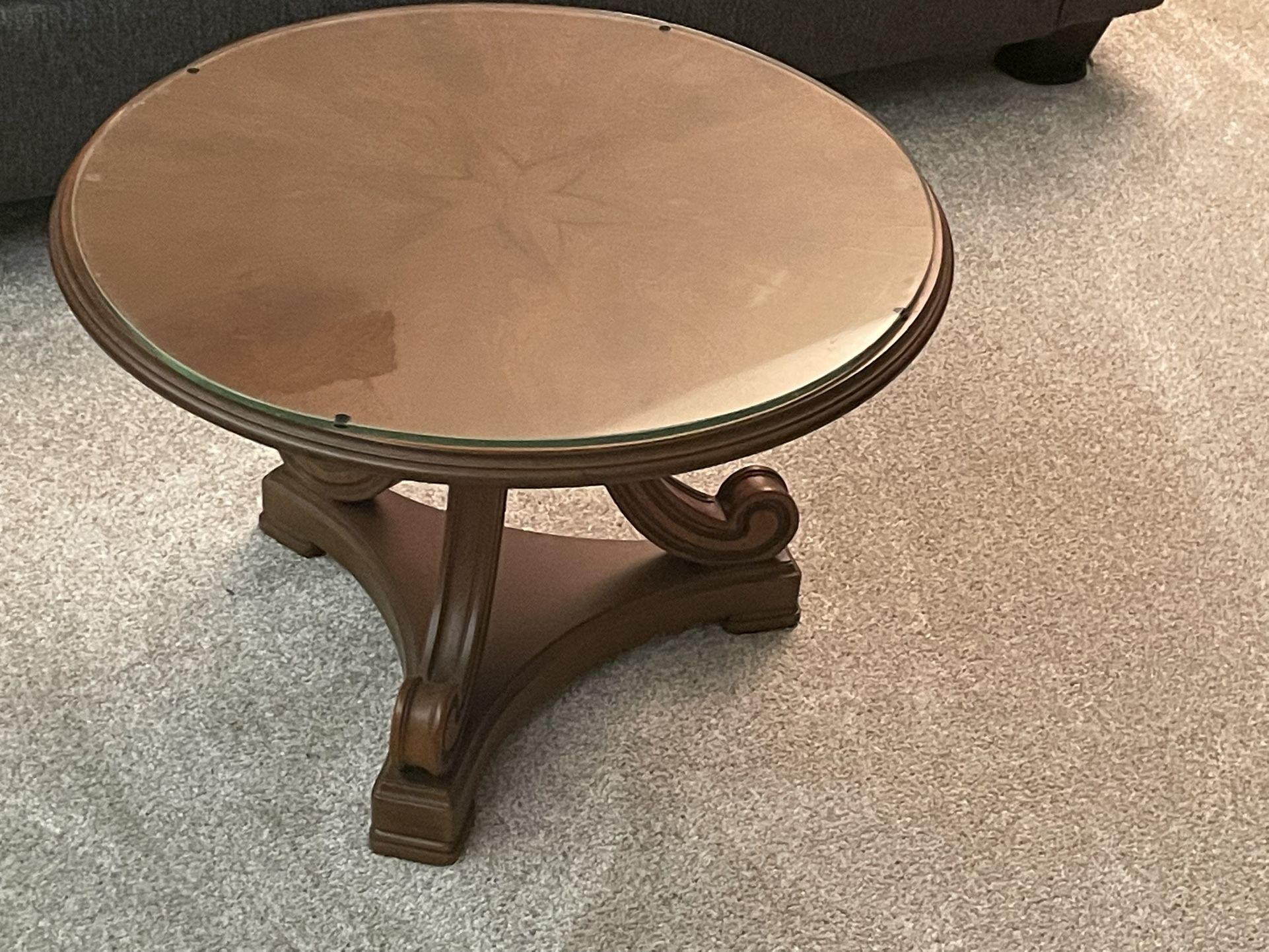 Round Wooden coffee Table