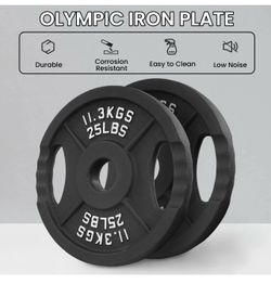 New pair of 25 pounds metal plates