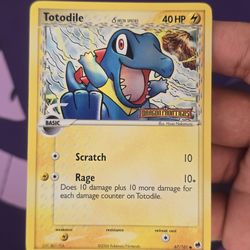 Totodile reverse holo