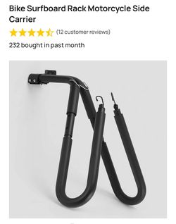 Bike surfboard rack