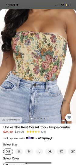 Floral Corset Top