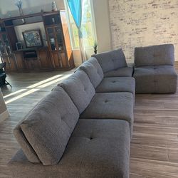 Gray Modular Sectional Couch