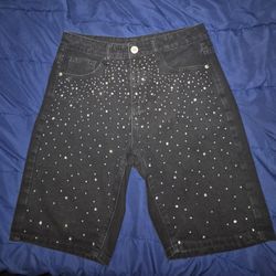 Shein Rinestone Jorts. Size 28