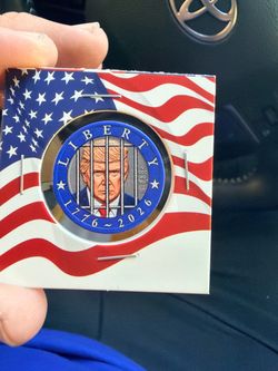 President Trump behind bars Half dollar