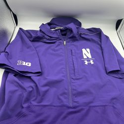 Northwestern Baseball 3/4 Pull Over Under Armour 