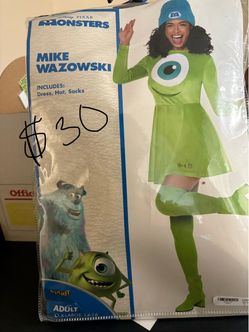 Mike Wazowski Adult Halloween Costume XL