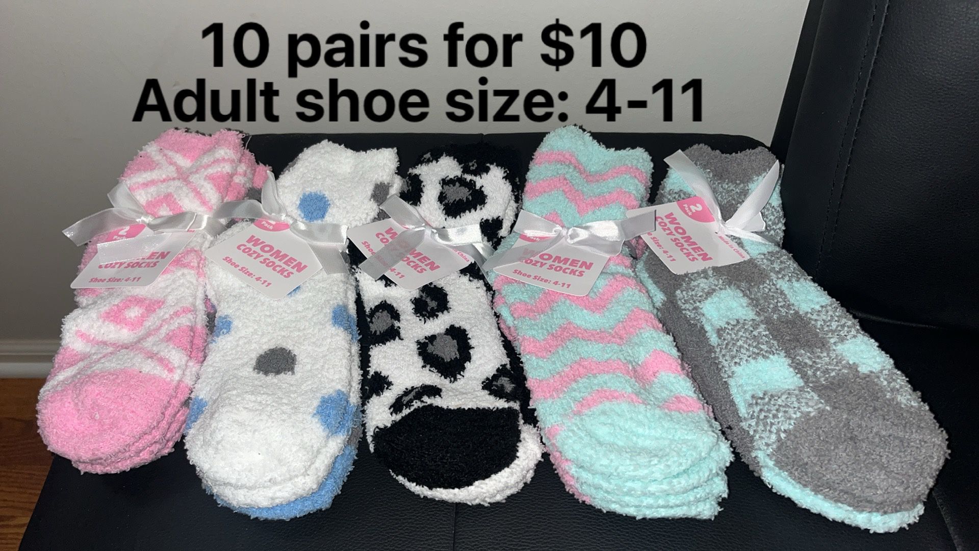 New! Woman Cozy Socks Shoe Size 4-11