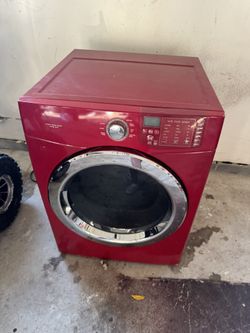 Red Washing Machine 