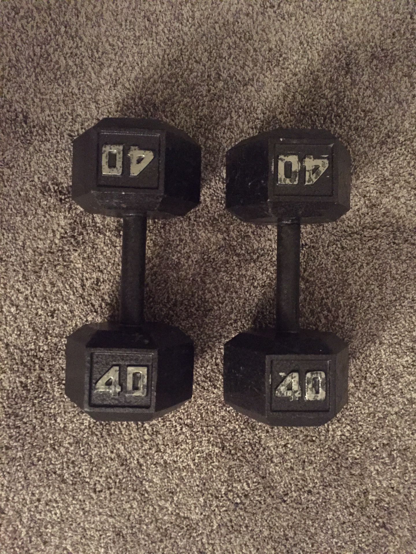 Dumbbells set of 40s and 20s