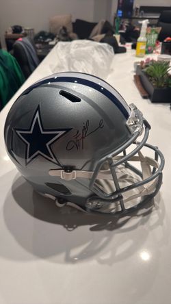 Troy Aikman Autographed Full Size Replica Helmet