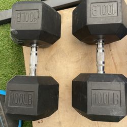 100LB DUMBBELLS 💪🏻 