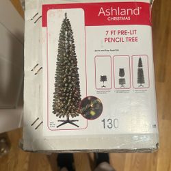 7ft Pre- Lit Pencil Tree 