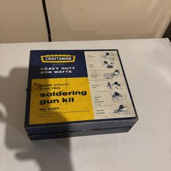 Vintage Craftsman 5380 200W Home Utility Electric Soldering Gun Kit 