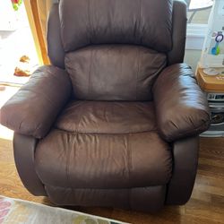 Brown Leather Recliner