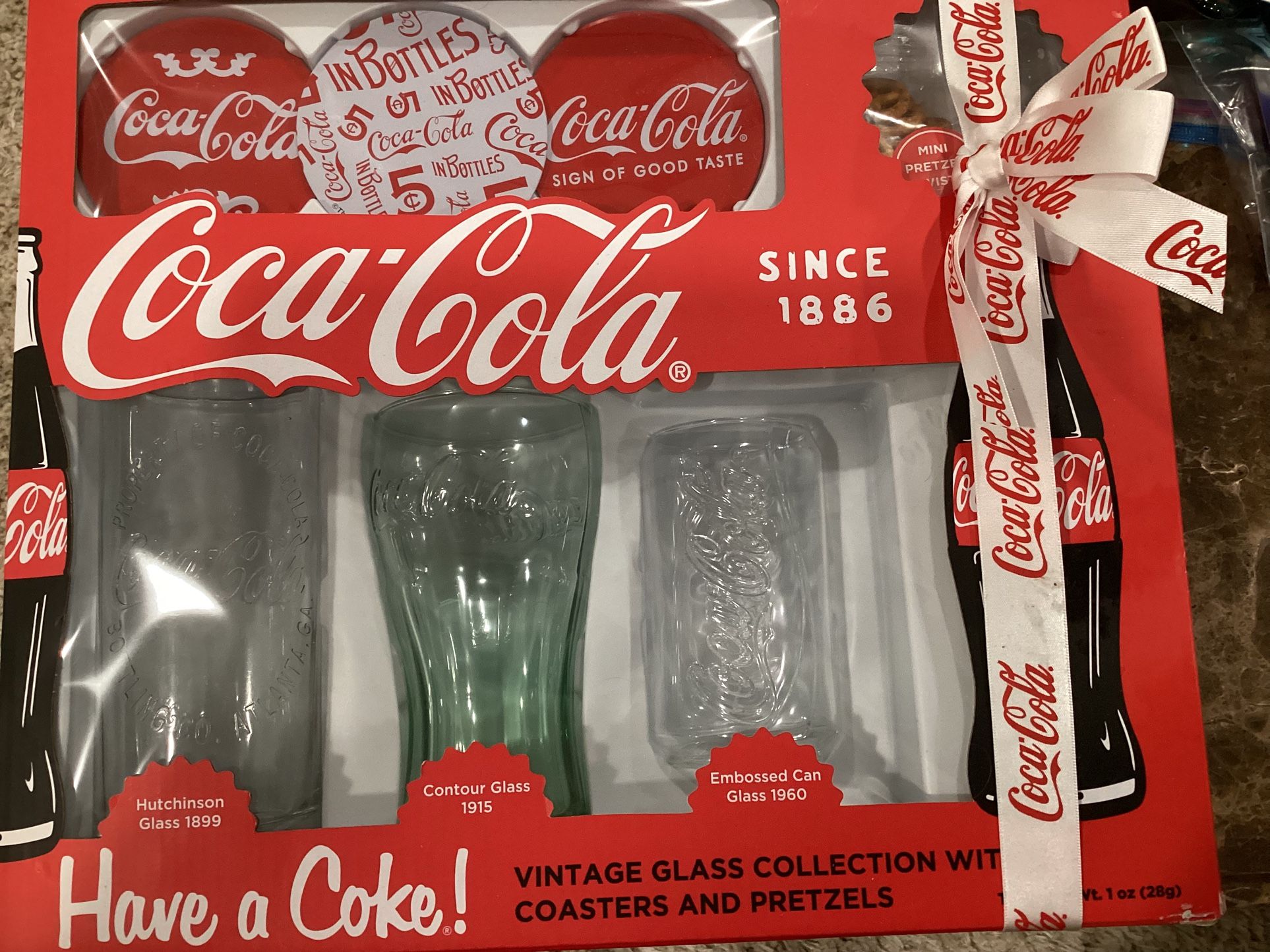 Classic Glass Coca cola Collection Asking $80.