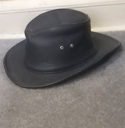 Vintage leather hat unisex