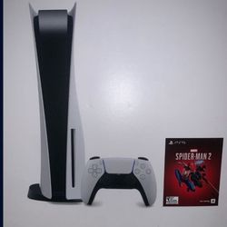 Ps5 Disc Version With White Controller