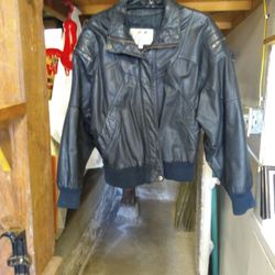 Women's Leather Jacket Retro Style